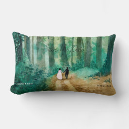 Hochzeitswaldlandschaft Lendenkissen