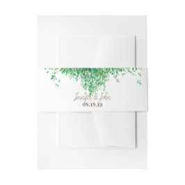 Hochzeitswasserfarbe rustikaler Stil Einladungsbanderole