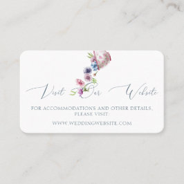 Hochzeitswebsite für Wasserfarben Beipackkarte Platzkarte