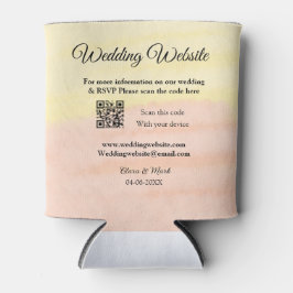Hochzeitswebsite Hinzufügen von Q R-Code-Prüfung N Dosenkühler