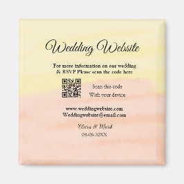 Hochzeitswebsite Hinzufügen von Q R-Code-Prüfung N Magnet