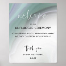 Hochzeitswillkommen, nicht gestopft, Dusty Jade Ag