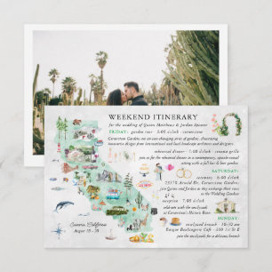 Hochzeitswoche in Napa Fahrkarte Begleitkarte