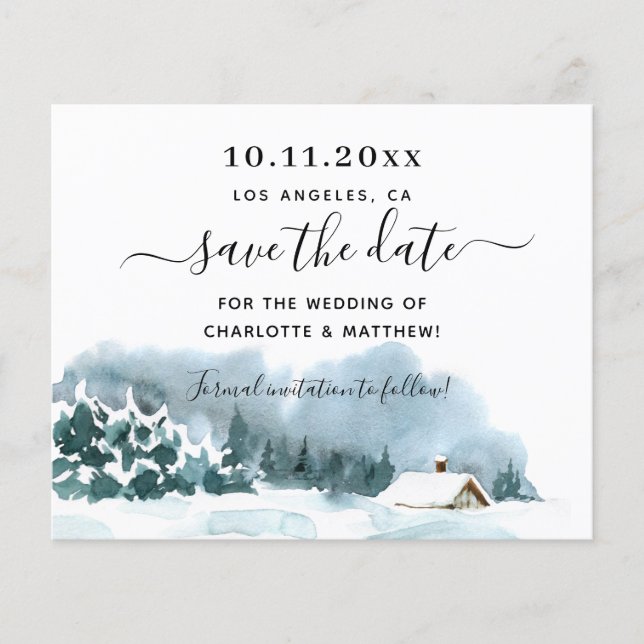 Hochzeitswochenbudget Save the Date Flyer (Vorne)