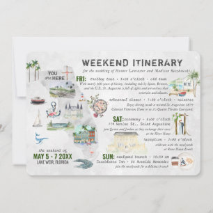 Hochzeitswochenende in Florida Reiseroute Karte
