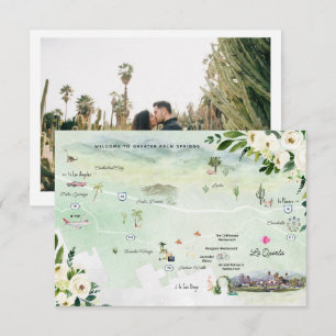 Hochzeitswochenende in La Quinta Fahrkarte Begleitkarte