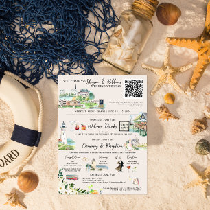 Hochzeitswochenende-Itinerar   Newport, RI Einladung
