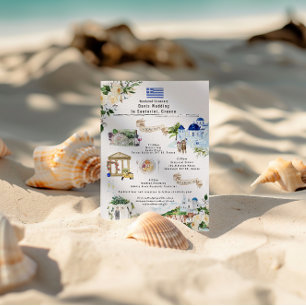 Hochzeitswochenende-Itinerar   Santorini Griechenl Einladung