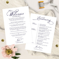 Hochzeitswochenende-Itinerary Elegantes Skript Wil