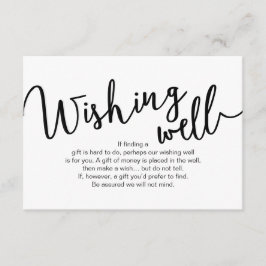 Hochzeitswünsche gut, Schwarzes Script Begleitkarte