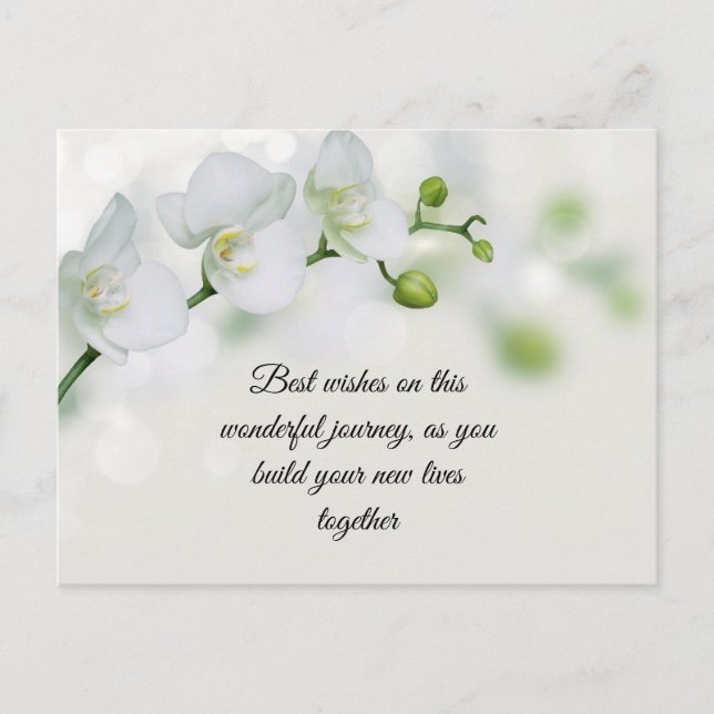 Hochzeitswünsche Postkarte (Vorderseite)