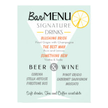 Hochzeitszeichen, Cocktailsignatur, Trink.