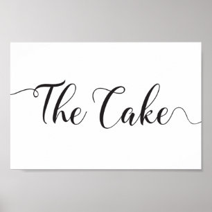 Hochzeitszeichen Das Cake Poster