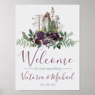 Hochzeitszeichen des Waldes Poster