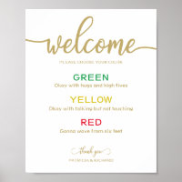 Hochzeitszeichen für soziale Distanz