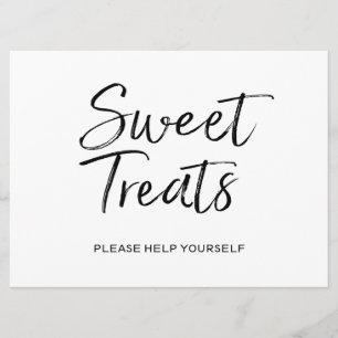 Hochzeitszeichen "Sweet Leckereien" Stilvoll Let Einladung