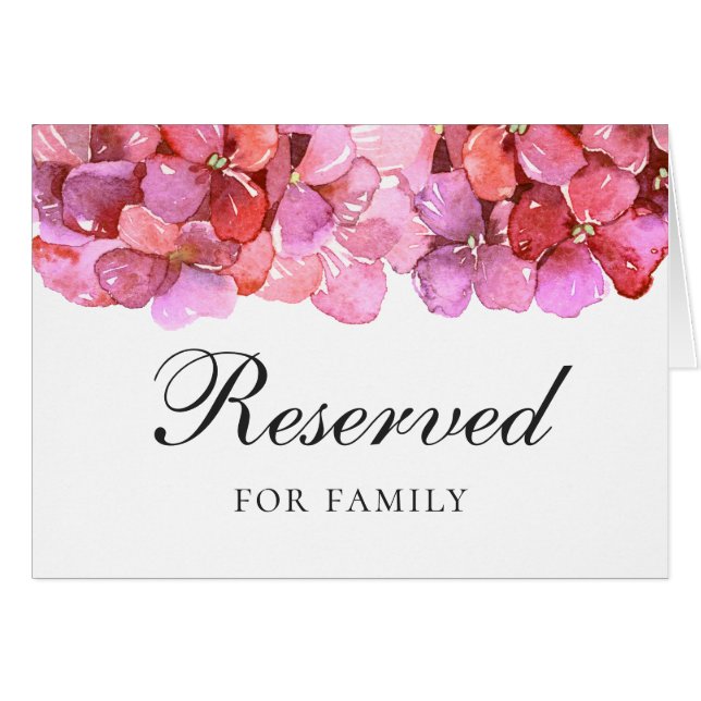 Hochzeitszeichen "Watercolor rosa" (Vorderseite (Horizontal))