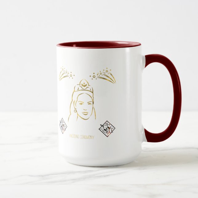 Hochzeitszeremonie-Stil Tasse (Rechts)