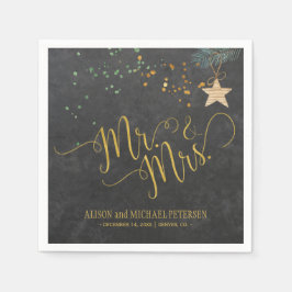 Hochzeitszettel für Aquarelltafeln Serviette