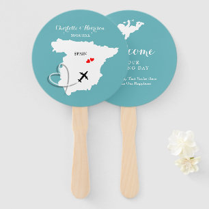 Hochzeitsziel Spanien Fächer