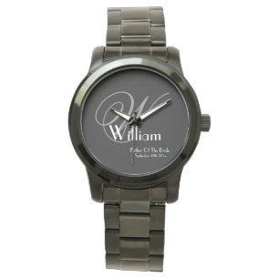 Hochzeitvater der Brautgeschenke Monogram Classic  Armbanduhr