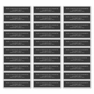 Hochzeitvorbereitung Rücksendesiegel Minimalistisc Aufkleber