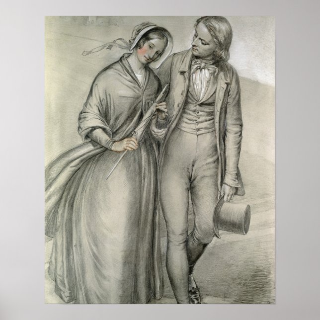 Hochzeitvormittag - Abfahrt, c.1846 Poster (Vorne)