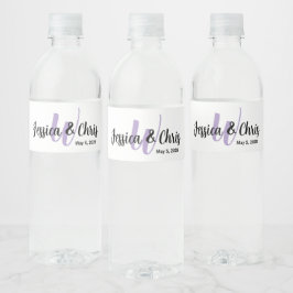 Hochzeitwasserflasche-Etikett 001 Wasserflaschenetikett