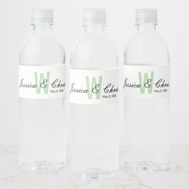 Hochzeitwasserflasche-Etikett 004 Wasserflaschenetikett (Flaschen)
