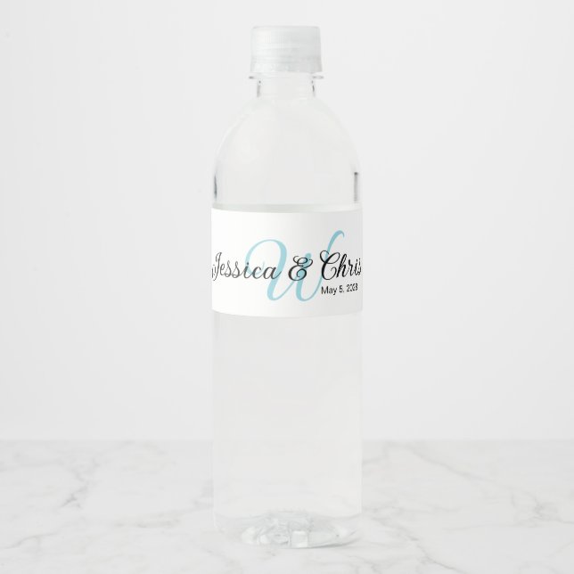 Hochzeitwasserflasche-Etikett 016 Wasserflaschenetikett (Vorderseite)