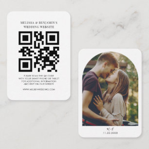 Hochzeitwebsite QR Code Foto UAWG Begleitkarte