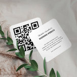 Hochzeitwebsite QR Code UAWG Minimalistisch Begleitkarte<br><div class="desc">Hochzeitsseite QR Code UAWG Online Minimalistische Umschließungskarte</div>