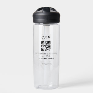 Hochzeitwebsite uAwg q r Code hinzufügen Namenstex Trinkflasche