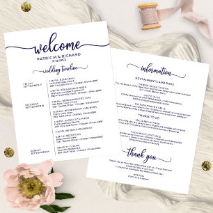 Hochzeitwochenende Ausflug Chic Marine Blue Timeli