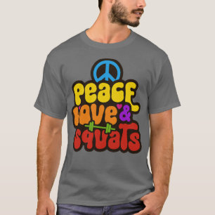 Hocke Hippie Fitnessstudio Spruch T-Shirt