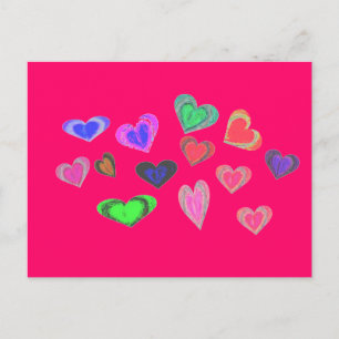 Höcker der kleinen Herzen Postkarte