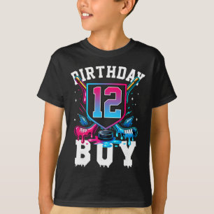 Hockey 12. Geburtstag Junge Eis Drip 12 Jahre alt T-Shirt