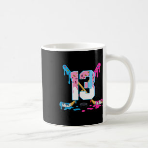 Hockey 13 Jahre alte Eiscreme tropft 13. Geburtsta Kaffeetasse