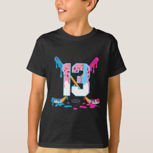 Hockey 13 Jahre alte Eiscreme tropft 13. Geburtsta T-Shirt