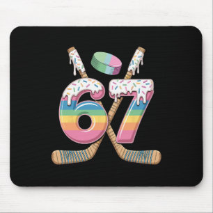 Hockey 67 Jungen Eiscreme-Tropf Jugend Sechs Siebe Mousepad