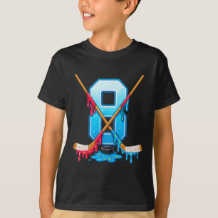 Hockey 8 Jahre alte Eiscreme-Tropfen-Jugend-8. Geb T-Shirt