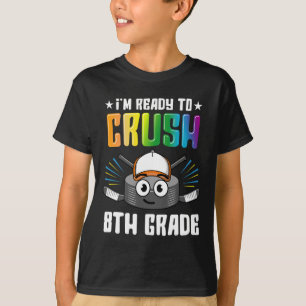 Hockey 8. Klasse Zurück zur Schule Jungen Kinder M T-Shirt