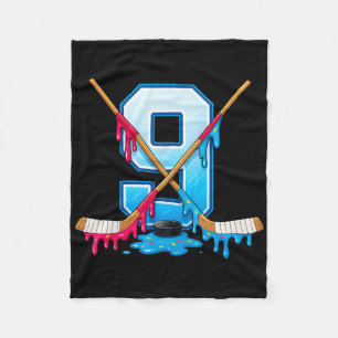 Hockey 9 Jahre alte Eiscreme-Tropfen Jugend 9. Geb Fleecedecke