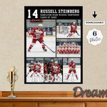 Hockey-Abschlussfeier der Oberstufe 6-Foto-Collage