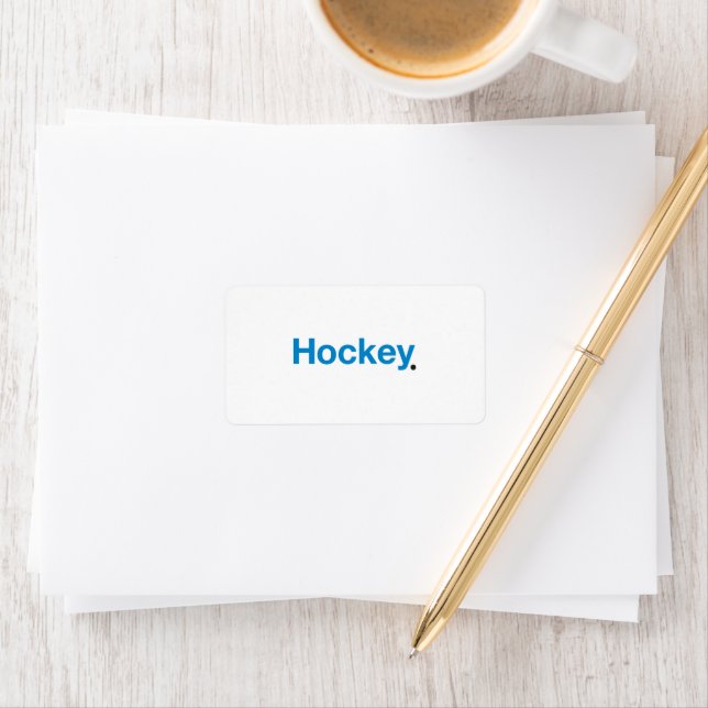 Hockey Adressaufkleber (Insitu)