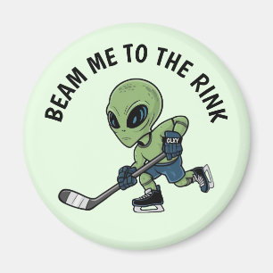 Hockey-Alien Magnet
