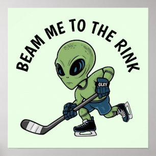 Hockey-Alien Poster