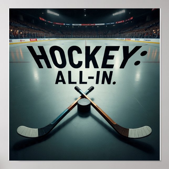 HOCKEY-ALL IN Poster! Poster (Vorne)
