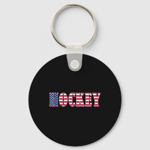 Hockey American Flag - Hockey Schlüsselanhänger