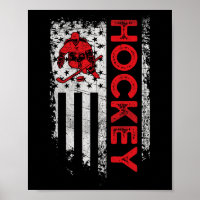 Hockey American Flag USA Patriotische Hockey-Spiel